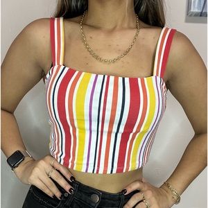 Colorful crop top